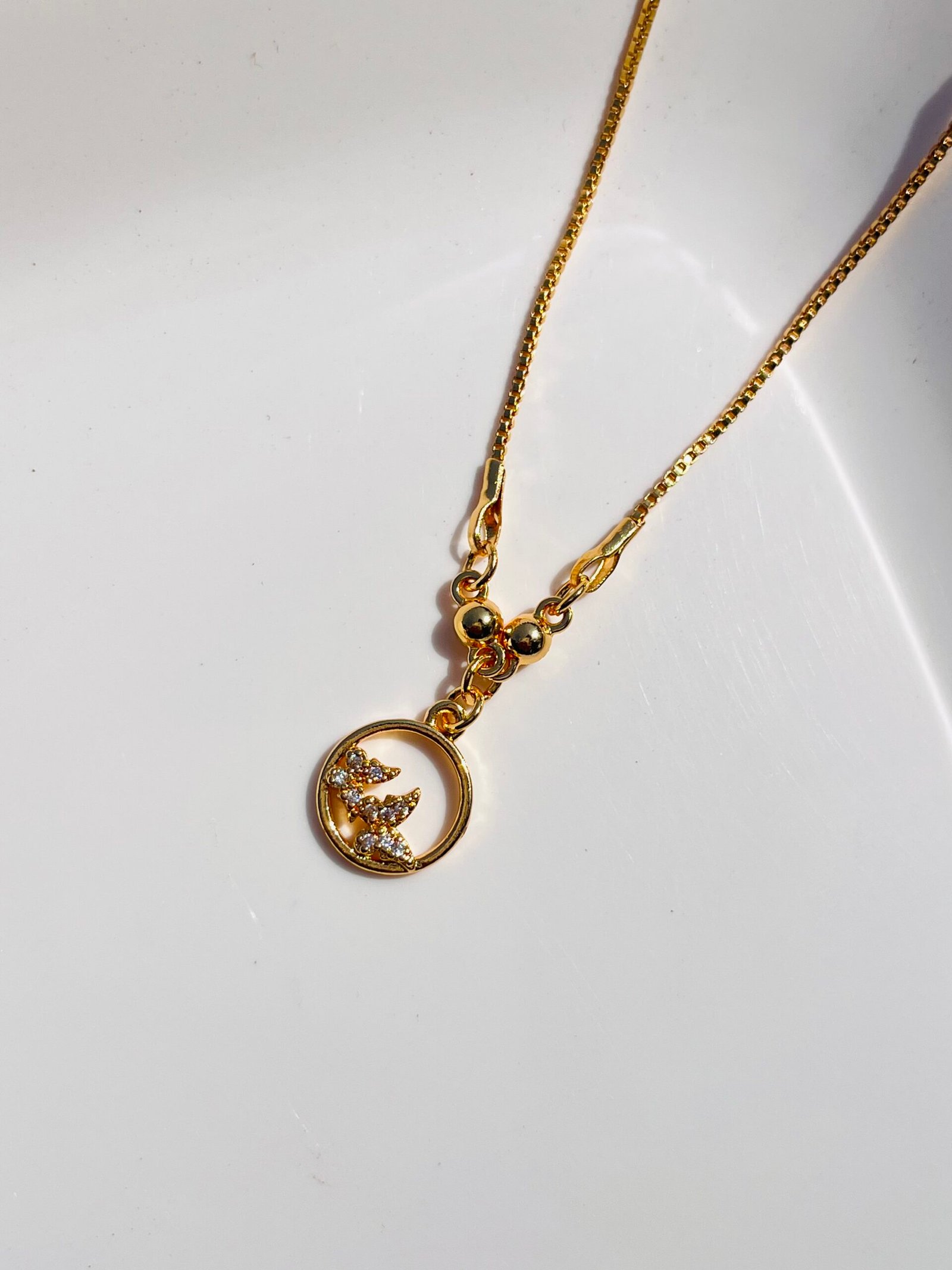 Golden Harmony Bird Pendant - Image 2