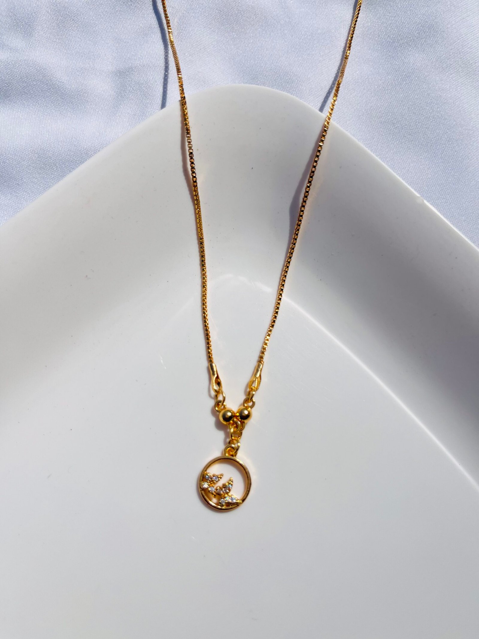 Golden Harmony Bird Pendant