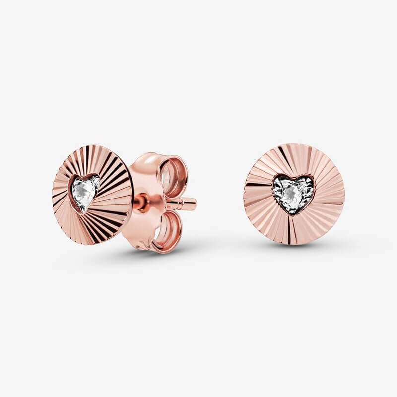 Circle of Light Heart Earrings - Image 3